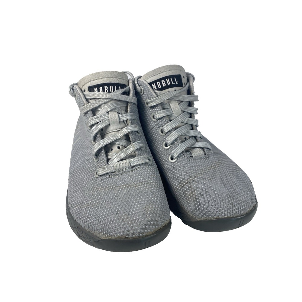 Nobull Mid Top Trainer Crossfit Unisex Size Mens 6 Womens 7.5‎ Gray Shoes